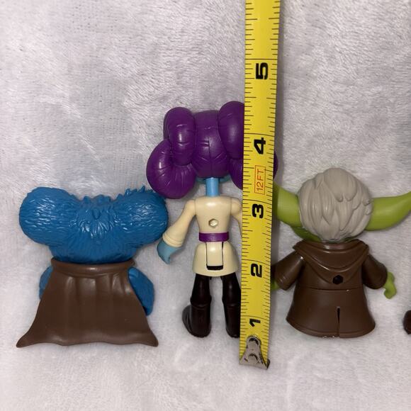 Star Wars Young Jedi Adventures Jedi Hero Collection Toy Figures Yoda Lot Of 4 - Picture 6 of 7
